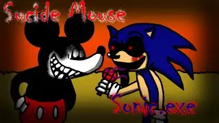SuicideMouse.avi Vs Sonic.exe (Too Slow x Unhappy/Happy) | FNF Animation