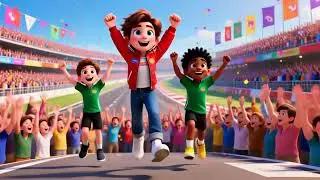 Boss Steel's Super Fun Race I kids car racing story I robot story for kids