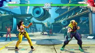 Street Fighter V  High Level Ranked Matches GinoDacampo (Laura) Vs. Bazoukha (Nash)
