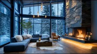 🔥❄️Cozy Winter Room with Fireplace ❄️ 3 Hours of Warm Ambience for Sleep & Relaxation