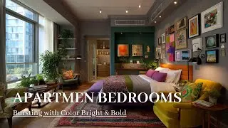 Title: 🛏️ Bright & Bold: Small Apartment Bedrooms Bursting with Color