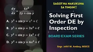 Solution of First Order Differential Equation by Inspection