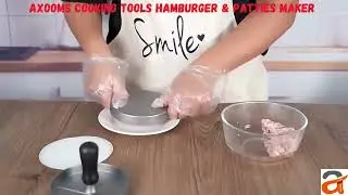 Axooms Hamburger Press & Patty Maker | Easy Meat Press Tool for Perfect Burgers | #axooms