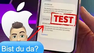 Apple ist zur&uuml;ck und startet mit einem TEST in 2026 - ALLES f&uuml;r die SICHERHEIT - Apple UPDATE News