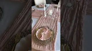 set up my birthday table decor with me #birthdaygirl #tabledecoration #tablesetting #tablescape