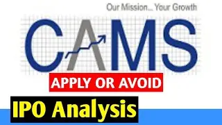 CAMS IPO - APPLY OR AVOID? || CAMS IPO ISSUE DATE || CAMS IPO Price Band || CAMS IPO ANALYSIS