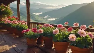 Meditation & Relaxing Music 🌼 Sunlit Flowers and Mountain Air | Anxiety Relief, Gentle Comfort