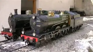 Running a Dave Brutnell model of the Dutch 3700 class live steam