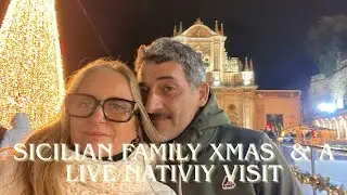 Christmas family meals & visiting a live nativity in Melilli Sicily