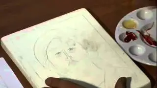 9b Peindre une icône, La grisaille Tutoriel pour apprendre à peindre une icône.