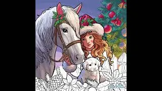 Winter Bond ❄️🐎🐕 | Girl, Horse & Dog | Digital Artwork Short