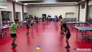 WARMING UP TABLE TENNIS:  footwork & reaction