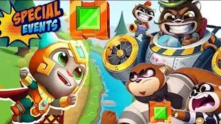 Talking Tom Hero Dash Gold Flash Tom Boss fight EVENT JUNGLE JUMP Gameplay