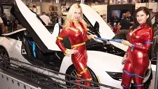 Горячие девушки Fasty на SEMA 2014 - Основные моменты выставки Miss Fasty SEMA SHOW - Презентация системы крепления Fasty Straps T3.