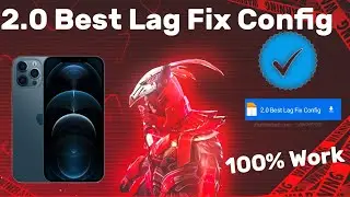 2.0 Best Lag Fix Config || Zero lag config || Bgmi 60/90 Fps lag fx config || lag fix config bgmi