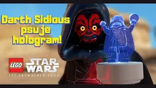 Darth sidiuos ma problemy z hologramem - Lego Star Wars Skywalker Saga