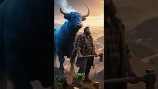 Paul Bunyan and Babe the Blue Ox | American Folklore Tall Tale #shorts #viralshorts #viral
