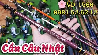 VD 1566:Cần Câu Và Máy Câu Nhật🔥Cần Rút Mini #SHIMANO🔥Cần 2 Khúc Câu Biển 2m1 - 2m4🔥Cần Bạt Bãi Biển