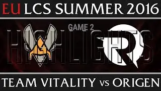 Vitality против Origen: основные моменты второй игры &mdash; EU LCS, вторая неделя, лето 2016 &mdash; VIT против OG G2