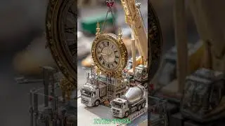 Building Big Ben in Miniature | Construction with Realistic Vehicles #miniatureconstruction
