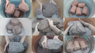ASMR Edits Random clips of Stoney Texture Crumbling Compilation 🥰||Dry+floor+Tub+Water Crumbling✨💥