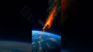 Satellite Gira Aasmaan Se! 🛰️ Real-Life Space Junk Alert 🚨  #shorts #facts #youtubeshorts