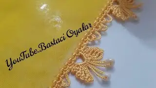 Boncuktan kelebekli oya modeli #oya #oyamodelleri #crochet #tigoyalari