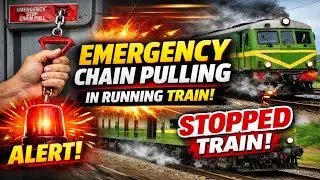EMERGENCY CHAIN PULLING IN RUNNING TRAIN !! TRAIN SIMULATOR GAME PLAY 