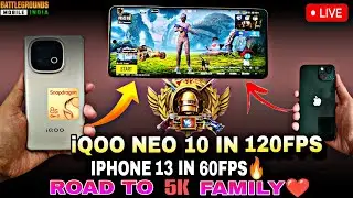 AXOMMarcY is Back🥵 | iqooneo10 120Fps test in bgmi 2025💥 #axomshockwave #axommarcy #bgmilive