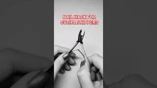 how to sharpen cuticle nippers! ✂️&nbsp; Nail hack for nail nippers #nailhack #nailtech #DIY #shorts