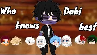 Who knows Dabi best? | mha | Gacha Club | Ft: Todoroki family ( I love drama) 