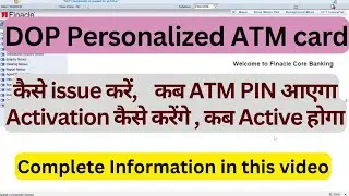 Personalized ATM Card From issue to Activation full video