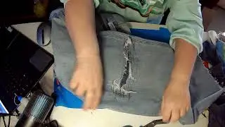 adding modesty to distressed jeans