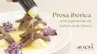 Videorecepta - Presa ib&egrave;rica amb parmentier de patata amb t&ograve;fona