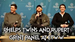James & Oliver Phelps and Rupert Grint panel at Enter the Wizarding World, Paris