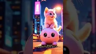 Cat&rsquo;s Street Mishap! Explores Future Cities 😺🌆 | Sci-Fi Adventure Begins! 🚀