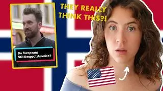 Реакция американцев на то, что европейцы думают об Америке сегодня...
