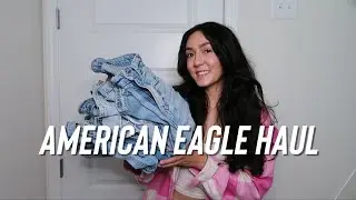 AMERICAN EAGLE FALL HAUL | JEANS, FLANNELS & MORE