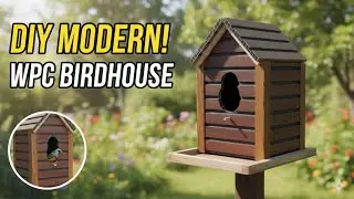 : How to Build Modern Birdhouses with Fluted Wall Panels | DIY Workshop #woodworking 