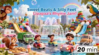 ☀️🚗🍦 Sunny City Splash Adventure! | Lipapaa 3D Kids Songs Compilation 💦🎵