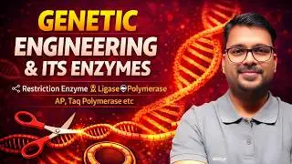 Genetic Engineering in Plants 🌱🧬 | Enzymes Explained (Restriction, Ligase, Taq) | NEET-ICAR