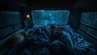Night Rain Inside Car – Soothing ASMR Sounds for Stress Relief & Sleep