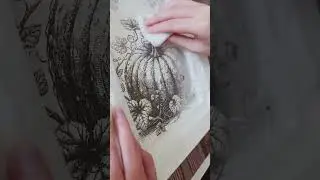 Великолепная осенняя табличка своими руками с инкрустацией краской Gloria