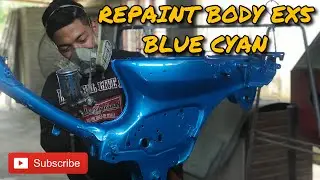 Repaint Honda EX5 Blue Cyan | NazzPainting