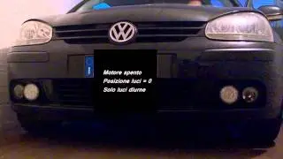 Luci diurne Dino 610851 VW Golf 5 V MK5 1K1 TDI 4Motion