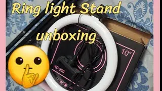 Unboxing Ring Light with Tripod Stand and Cell Phone Holder #shorts |Best RingLight for video