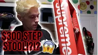USING A $300 STEP LADDER!!! (supreme week 2 pickups)