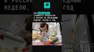 Как поменялась стоимость продуктов в России за последнюю неделю, месяц и год #новости #цены #ндс