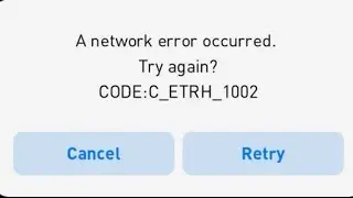How to do wifi a network error occurred try again ? code c etrh 1002 in pes game 2021