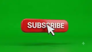 Subscribe Button Green Screen | 90° Spin Subscribe Animation | No Copyright | 4K Chroma Key